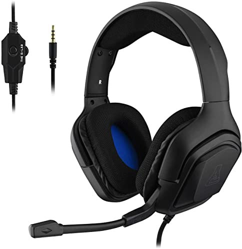 The G-Lab Korp Cobalt Casque Gaming PS5 - Micro Casque Gamer Audio Stéréo, Ultra léger, Fortes Basses - Micro 3.5mm Jack pour PC PS4 PS5 Xbox One & X Mac Nintendo Switch Tablette Laptop (Blanc)