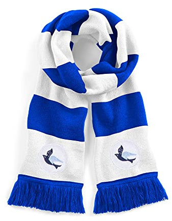 Cardiff 1960s Retro Traditional Football Scarf Embroidered Logo