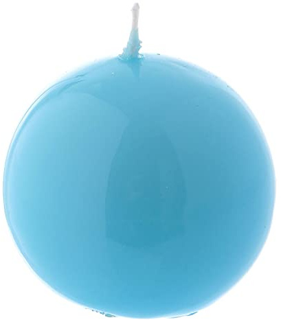 Holyart Bougie Sphère Brillante Ceralacca diam. 5 cm Bleu Clair