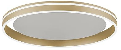 Paul Neuhaus Q-VITO LED Deckenleuchte smarthome CCT dimmbar 49cm Messing | Works with Alexa, Smart Home, Fernbedienung, CCT warmweiß – kaltweiß