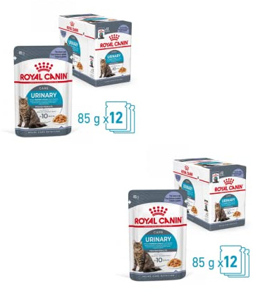 Royal Canin Urinary Care Jelly | Paquete Doble | 2 x 12 x 85 g | Alimento Completo para Gatos Adultos (gelatina) | Puede Ayudar a Mantener la Salud del tracto urinario | Contenido Mineral equilibrado