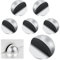6 PCS Tope Puertas Suelo, Tope Puerta Suelo Autoadhesivos, Topes Puertas Suelo Adhesivos con Topes de Goma, Tope de Puerta para Suelo Para Suelo Y Pared, Todos Los Suelos Duros,Proteger