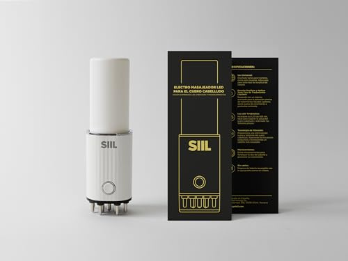Cepillo Masaje LED Recargable para Cuero Cabelludo SIIL - Estimula el Crecimiento Capilar y Mejora la Circulación Sanguínea, Combate la Caída del Cabello