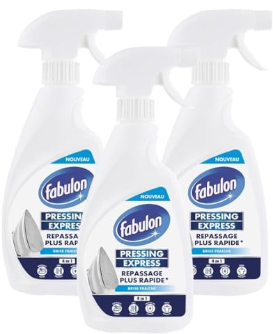 FABULON Spray repassage express 4en1 - Repassage rapide - Lot de 3 x 500ml