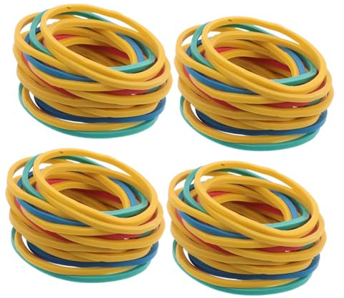 Gogogmee 60piezas Gomas Elásticas De Colores Bandas Resistentes y Suaves Para Oficina Escuela y Hogar Uso Para Geoboards y Proyectos Creativos