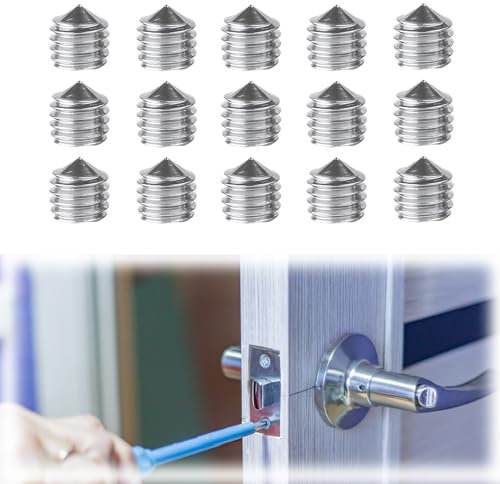 DHWEKU 15 Pcsmadenschrauben m6 gewindestifte m6 Madenschraube Schraubenset M6x6 Türgriff Türklinke Drückergarnitur Gewindestifte madenschrauben set madenschrauben türklinke