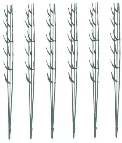 Amosfun 1 Satz Blumengestängestange Selber Machen Gefälscht Fälschung Anlage Dekoration Blumengesteck Blumenstecker Blumenstäbchen Unterstützen DIY Blumenstrauß-Tools Plastik Green 6st