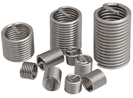 Insert de réparation de filets, Inserts de réparation de filetage de fil de douille de vis M12 * 1.5 * 2.5D, manchon de vis en fil d'acier inoxydable A2, 50 pièces