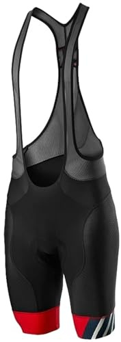 Calzoncillos Ciclismo para Hombre, Pantalones cortos de ciclismo transpirables con almohadilla de Gel 19D, pantalones cortos for bicicleta a prueba de golpes, pantalones cortos con pechera for bicicle