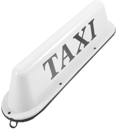 ASAKKURA Lampe LED Véhicule Sécurisé pour Voiture en Plastique de Taxi Blanche et Facile à Utiliser Simple à Installer Conduite de Nuit