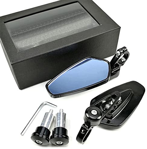 JGANRF Motorrad Lenkerspiegel Rückspiegel Für Cb190r Pcx Shadow R1250gs Für Y&amaha MT09 MT07 Motorrad Lenkerendenspiegel