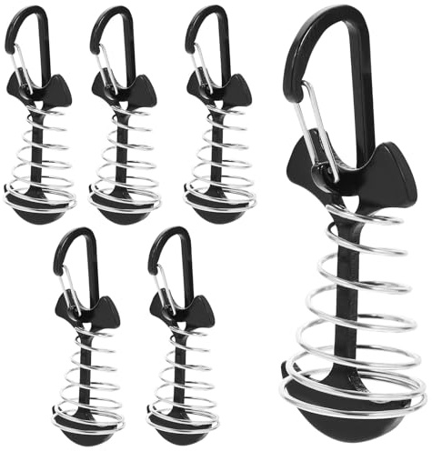 OATIPHO 6 Sets Zeltheringe in Fischgrätenform, Campingzubehör, Erdnägel aus Aluminium für Camping im Freien