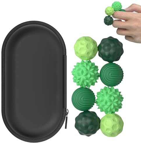 Aevorant Magnetische Toys, 8 Stück Magnetische Sensorik Bälle, Magnetische Anziehungskraft Stress Toys, Sensorisches Spielzeug für Finger, Magnetische Bälle (Grün)