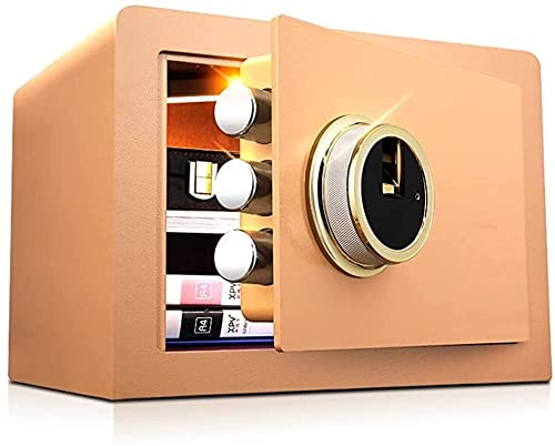 CLSDRZC Feuerfestes wasserdichtes elektronisches digitales 36 x 30 x 26,5 cm biometrisches Fingerabdruck-Heimstahl-LED-Display, für Büro, Hotel, Schmuck, Bargeld, Gold für die Verwendung von