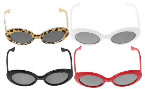 FUTUREORYY 4 St roliga solglasögon Cat Eye Solglasögon husdjursdräkt tillbehör glasögon för hundar hundglasögon hundsolglasögon handgest Valpglasögon för utomhus pc