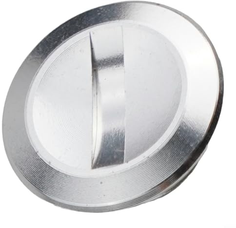 Tappo per manopola in lega per mulinello ZEORSHIS Baitcasting di 1a, 2a e 3a generazione, in metallo, accessorio di ricambio, nero, rosso, viola, oro, argento (argento)