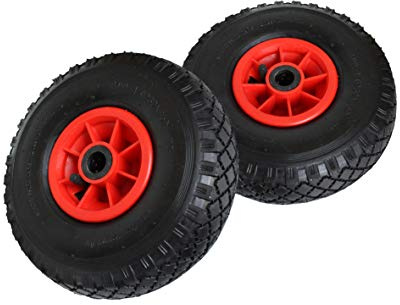 2 Stück Rad 260/85/25* Reifen 3.00-4 PR2 Sackkarrenrad Sackkarren Bollerwagen Tragkraft 136 kg