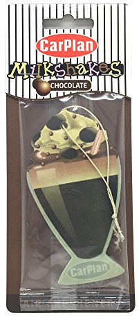 Carplan TETMCC001 Milkshake Carded Air Freshener Chocolate Car Home Office