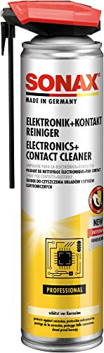 SONAX Produit de nettoyage pour contacts electroniques (400 ml) nettoyant spécial hautement actif à évaporation extrêmement rapide | Réf: 04603000