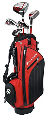 Orlimar Golf ATS Junior Boy's Golf Set with Bag, Right and Left Hand, Ages 9-12, Red/Black (5 Clubs)