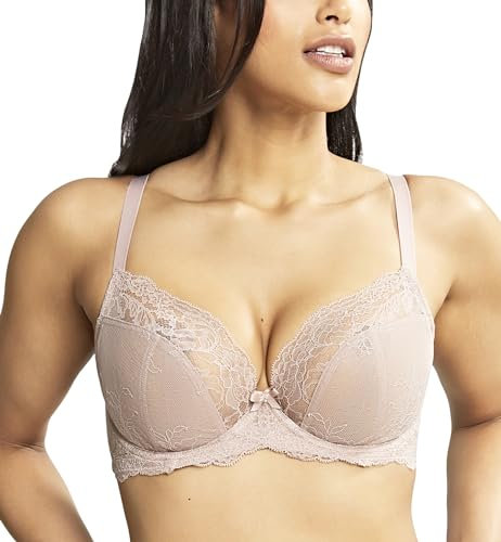 Panache Women's Ana Non-Padded Plunge Underwire Bra (9396), Vintage, 34G