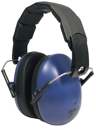 Banz Kinder Gehörschutz für Mädchen und Jungen ab 2 Jahren - Ohrenschützer für Lärmschutz und Geräuschreduzierung - weicher u. verstellbarer Kopfhörer - Dunkelblau