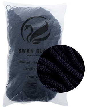 cordini swan black, 500g e assortimento accessori per borse (blu)
