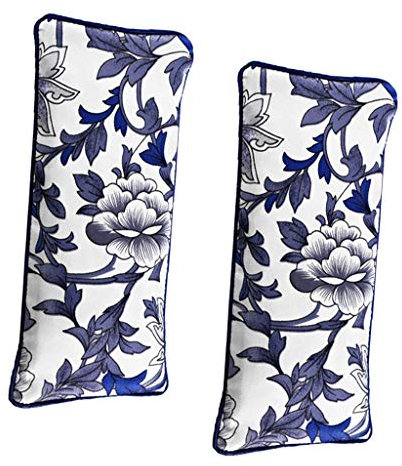 Tubayia Lot de 2 coussins pour les yeux avec lavande et graines de lin pour méditation, relaxation