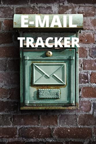 E-MAIL TRACKER: Mail Tracker Notebook, Track your incoming and outgoing mail | Tracker Composition Notebook | Valentines Day Gifts, Holiday Gift | Notebook 6x9 inch 120 Pages
