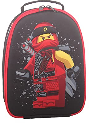 LEGO Ninjago Kai Kühltasche für Kinder, Fassungsvermögen 5 l, Schwarz / Rot, Schwarz, Rot