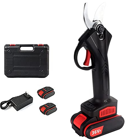 Forbici Potatura Elettriche 25mm, Cesoie Rami a Batteria Portatile, Cesoie elettriche per potatura Professionali, per Il Giardinaggio Azienda agricola Albero da Frutta (Misurare : 2 Batteries)