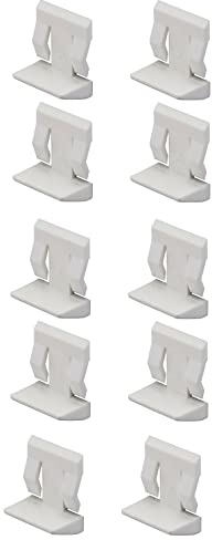 cyclingcolors 10x Bodenträger Weiß kunststoff möbel Regal schrank Halter Fachbodenträger Bretthalter Regalbretthalter Regalbodenträger