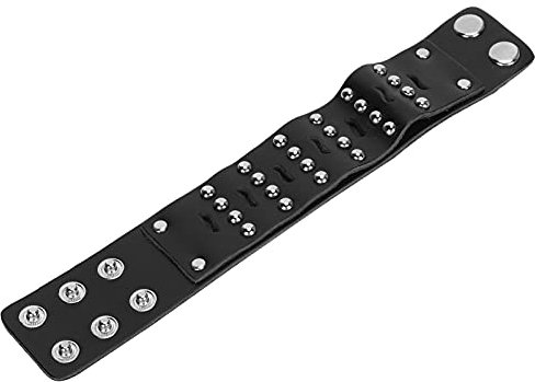 Geflochtenes Armband, Schmuck, Zubehör für Paare, Wickelarmbänder, Nieten für Männer, Vintage-Leder, Hip-Hop-Nieten, Geteilte Druckknöpfe, Lässiges Rindsleder, Spaltleder,