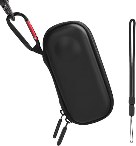 BRDRC Tragetasche für Insta360 X3, tragbare Aufbewahrungstasche, Objektiv-Schutzhülle, Hartschalen-Schutz, Reiseetui mit Handschlaufe, für Insta360 ONE X X2 X3 Kamerazubehör (nicht für X4)