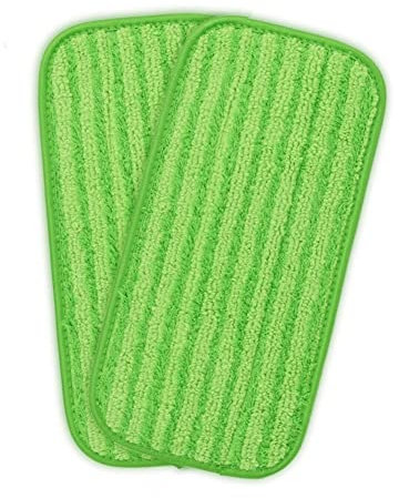GRASKY Paño de fregona suave lavable eficaz trapeador rectangular almohadillas paño/ajuste para Swiffer WetJet almohadilla de tela de repuesto, accesorios para cabeza de fregona (color: 2 piezas)