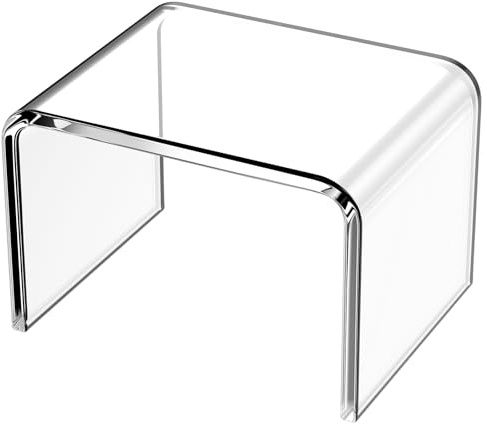 Step Stool for Kids, Acrylic Stools, Acrylic Step Stools for Adults, Small Step Stool, 12 Inches Stool Bathroom, Clear Step Stools, Toilet Stools, Plant Stand, Foot Stool, Display Rack (Common)