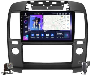 YLOXFW Android 12.0 Autoradio Stereo Navi mit 4G 5G WiFi DSP Carplay für N-issan Navara 2004-2012 Sat GPS Navigation 9 Zoll MP5 Multimedia Video Player FM BT Receiver,M200s