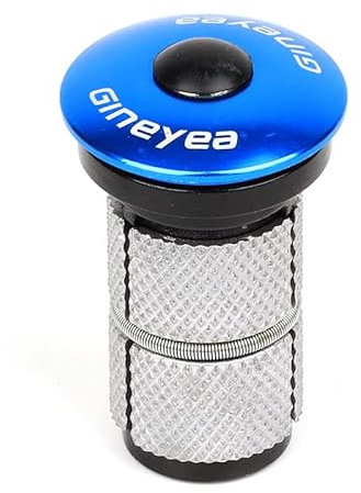 QAINKUN Ahead Kappe Bike Carbon Headsets 28,6 mm Top Cap Schraube Schlüssel Expander Aluminiumlegierung 1 1/8 Gabelschaft Stecker MTB Gabel Rennrad Teil Headset Spacer (Color : Blue)
