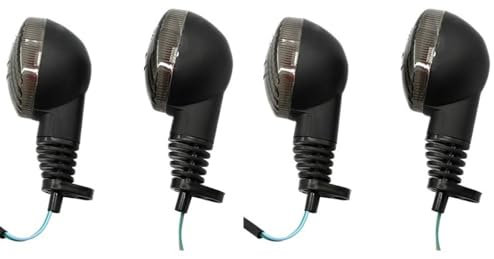 RaamKa Blinker Motorrad Motorrad Birne Blinker Anzeige Blinklicht Blinker Passend for Kawasaki KLX250SF KLX 250SF 2009-2011 2012 Passend for Ninja 250 EX250 Motorrad Blinker(Smoke 4pcs)