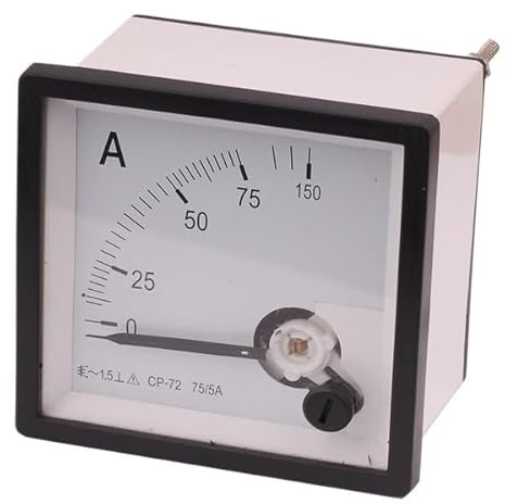 Ampèremètre analogique, ampèremètre à montage sur panneau, 72x72 AC 1A
