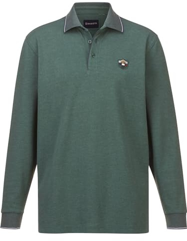 BABISTA Herren Langarm-Poloshirt Milanvetzo | Langarm-shirt für Männer 100% Baumwolle, hochwertiges Piqué, moderne Kontrastdetails, stylischer für Alltag und Büro