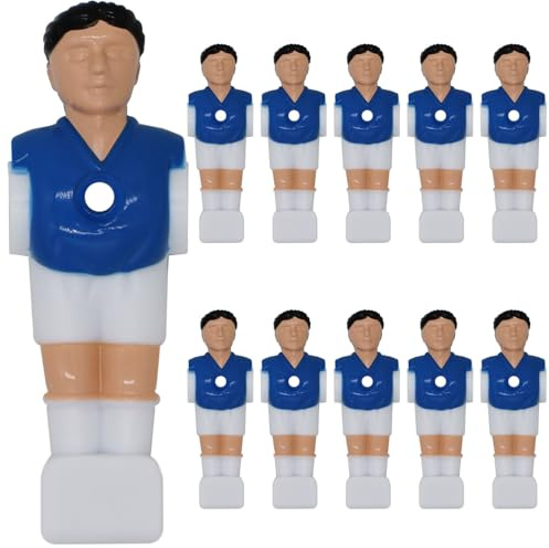eyepower 11 Figure da Calciobalilla 16 mm - Maglia Italia Blu Bianco - Tavolo Calcio Giocatori Calcio Balilla Ricambi per Biliardino - Accessori Calcio Pezzi di Ricambio Omini da Calciobalilla