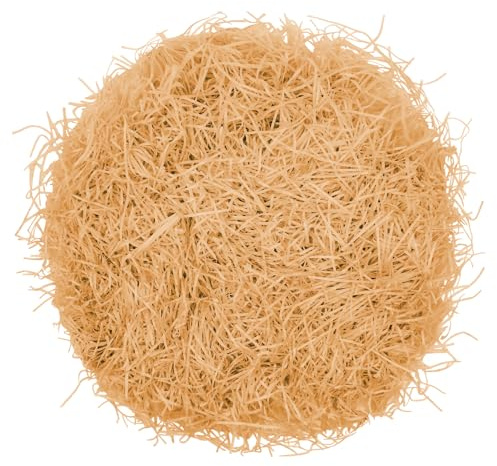 Raffia Füllmaterial Geschenk Hamper Shred Geschreddertes Papier Geschenk Füllung für Party Hamper Füllung und Geschenkverpackung für Geschenkbox Dekorations (Kraft - 100g)