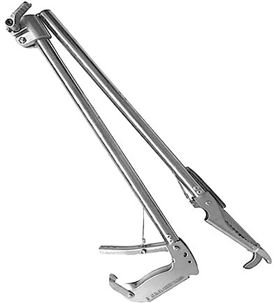 ABOOFAN Thickened Slip Clip for Snake EEL Crab Outdoor Fire Log Tong Long Twizzers for Camping Garbage Pickup