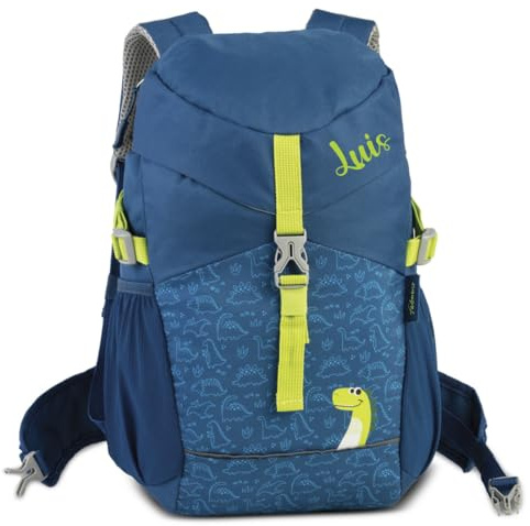 minimutz Wander-Rucksack Kinder | Kinderrucksack Outdoor mit Name | Personalisierter Rucksack Mädchen Jungen mit Tier Motiv | Reise-Rucksack recycelt ab 3 Jahren
