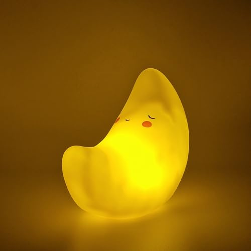 Creative Visualization lamp Lampada Notturna per Bambini a Forma di LUNA con Batterie Incluse (LUNA)