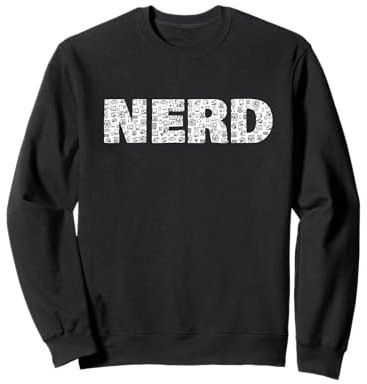 Nerd retro devices geek coder gamer play pc input Sudadera