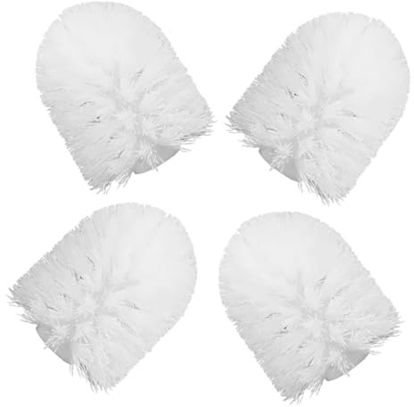 WRITWAA Cabezal De Cepillo De Limpieza De Inodoro 4 Piezas Recambio De Cepillo De Baño Cabezales De Repuesto De Plástico Herramientas De Limpieza Hogar Accesorios De Baño