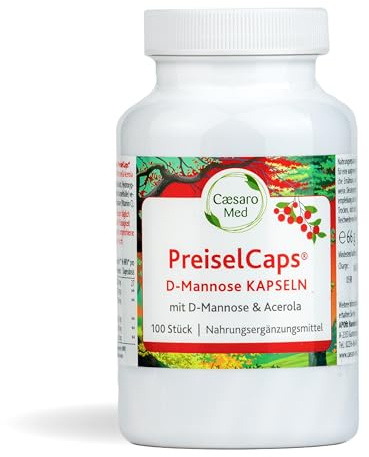 Cranberry Kapseln (Vaccinium macrocarpon) mit Preiselbeere (Vaccinium vitis-idaea) & D-Mannose – pflanzliche Kombination für deine tägliche Blasenroutine & Harnwegspflege – vegan, 100 Stück
