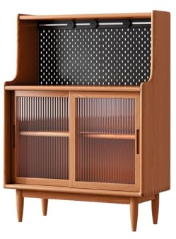 NEBE Credenza Soggiorno Tavolo da Cucina in Legno massello 100x40x120 cm, mobiletto Soggiorno di ciliegio, Ingresso Semplice Cucina Completa